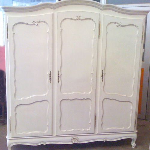Vintage french 3 door armoire